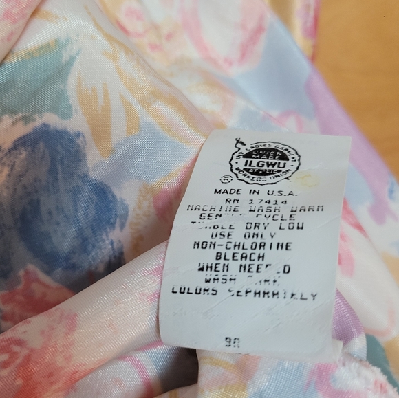 ME 2 BY MISS ELAINE | Floral Chemise, Sz. M - Picture 7 of 7